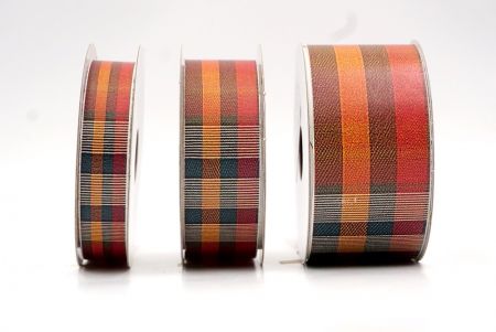 Rost, Orange, Teal und Burgunder Karobband_AI